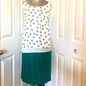 Cynthia Rowley Polka Dot Tank Blouse